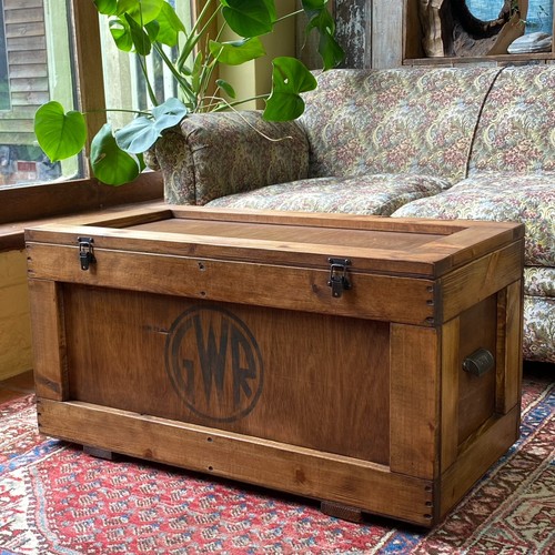 Wooden trunk chest - wooden,