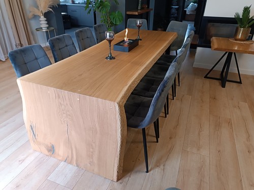 Wooden table oak for - table, living