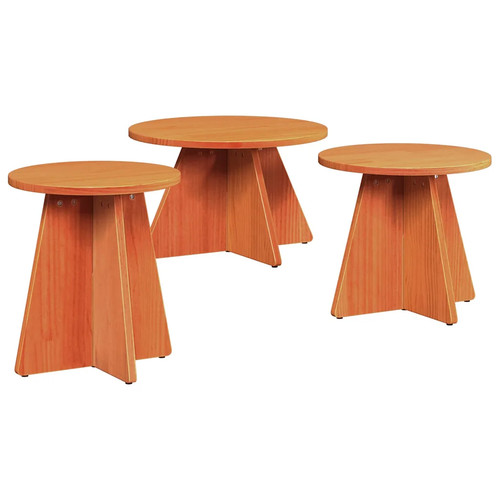 Coffee table pcs round - coffee,